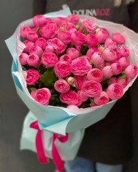 Букет "Розовая глазурь" Кустовые розы