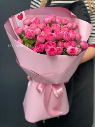 Букет «Розовое желе» Кустовые розы