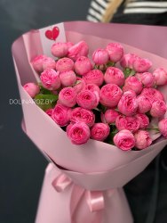 Букет «Розовое желе» Кустовые розы