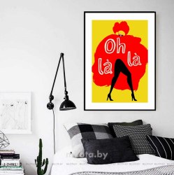 Постер "Oh la la" А3 (30*40 см)