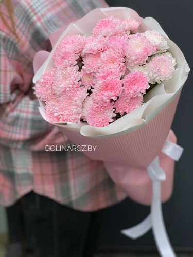 Букет хризантем “Розовое облачко”
