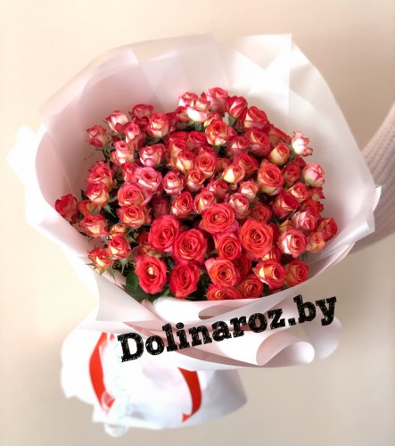 Букет цветов "Соблазнитель" Кустовые розы