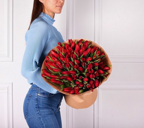 Букет тюльпанов "Красный"
