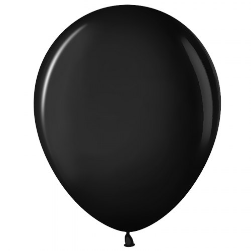 Латексный шар с гелием "Черный" 12" (30 см)