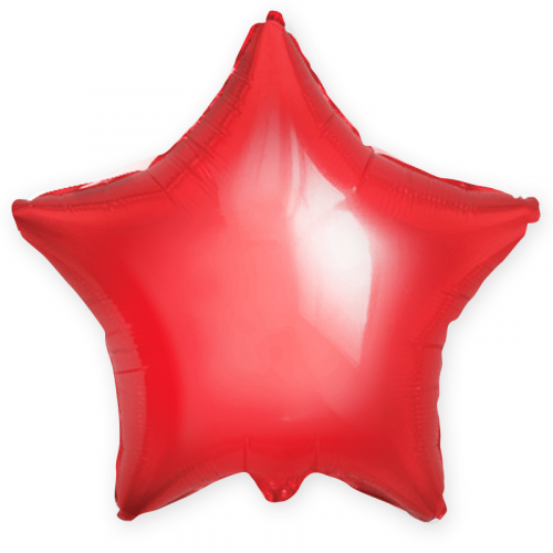 Фольгированный шар "Красная звезда" 18″ (46 см)