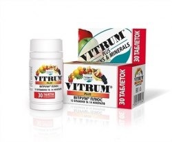 Комплекс вітамінів Вітрум Плюс VITRUM PLUS табл. №30 Eagle Nutritionals Inc