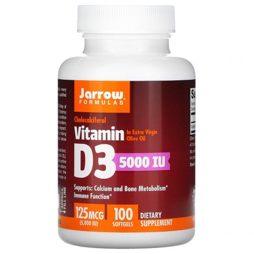 Витамин Д3 5000 МЕ Jarrow Formulas 100 капсул