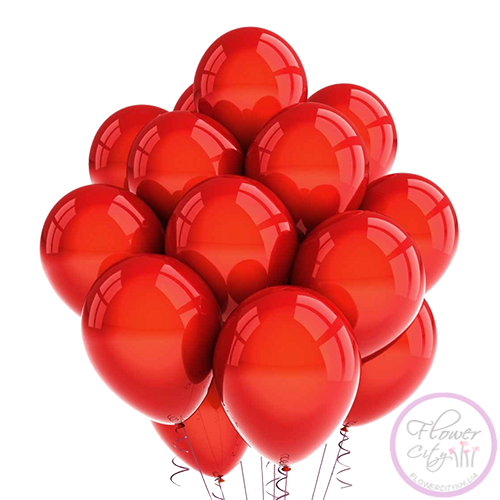 15 красных шариков
