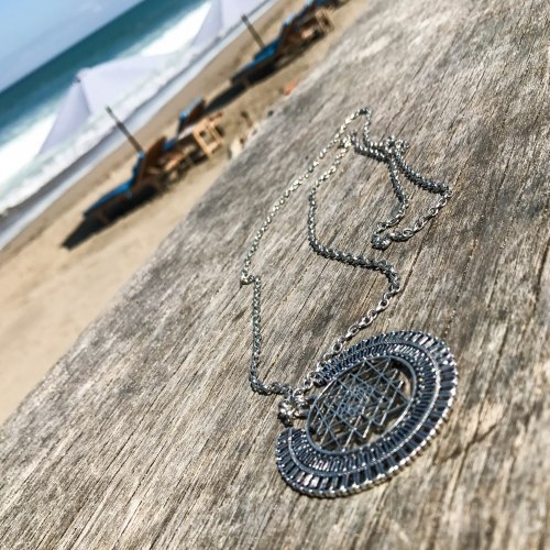 Ожерелье с подвеской "Геометрия" на цепочке, металл, серебряный цвет