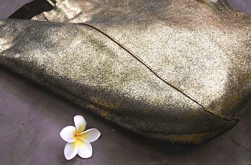 Шоппер DINA из натуральной кожи золотой (cracked gold)