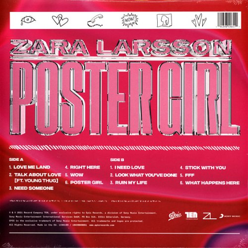 Виниловая пластинка Zara Larsson — Poster Girl