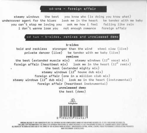 Виниловая пластинка TINA TURNER - FOREIGN AFFAIR (30TH ANNIVERSARY EDITION) (2 LP, 180 GR)