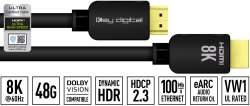 HDMI кабель Key Digital KD-PRO8K3BX (1м) (S)