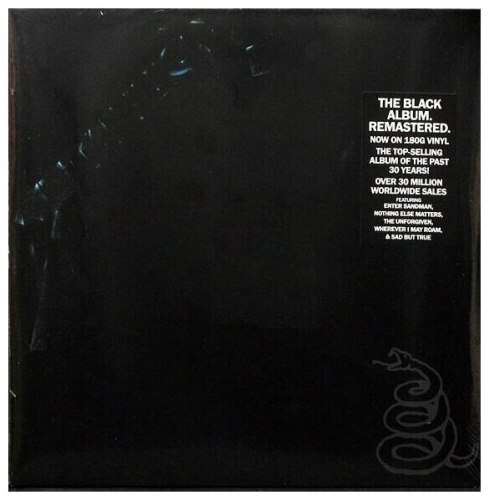 Виниловая пластинка METALLICA - METALLICA (REMASTERED, 2 LP, 180 GR)