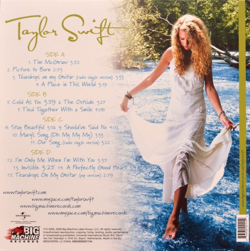 Виниловая пластинка TAYLOR SWIFT - TAYLOR SWIFT (2 LP)