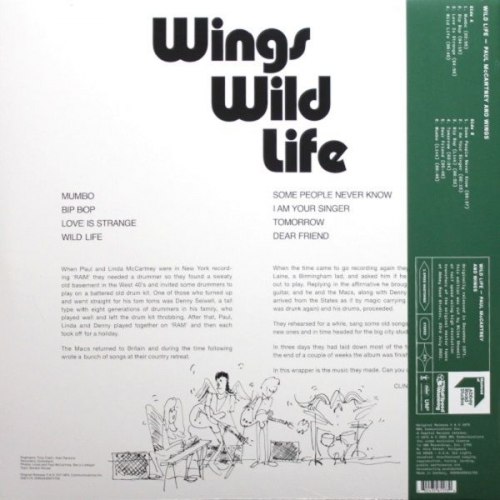 Виниловая пластинка MCCARTNEY PAUL & WINGS / WILD LIFE 50TH ANNIVERSARY (1LP)