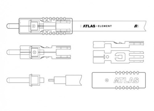 Кабель для сабвуфера Atlas Element Achromatic RCA Subwoofer