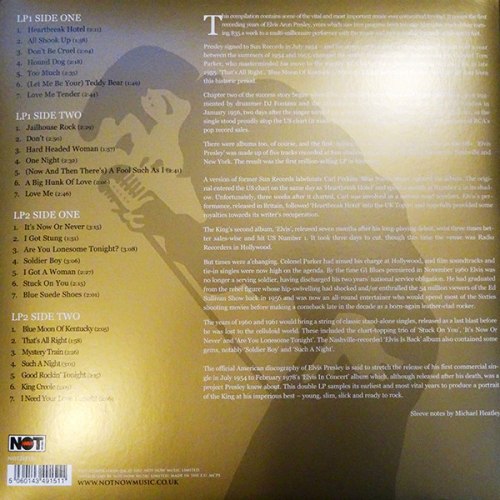 Виниловая пластинка ELVIS PRESLEY - GOLD (2 LP, 180 GR)