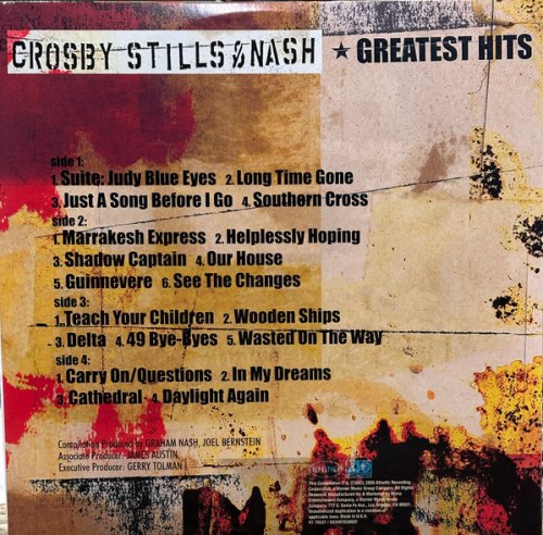 Виниловая пластинка Crosby, Stills & Nash - Greatest Hits (Black Vinyl 2LP)