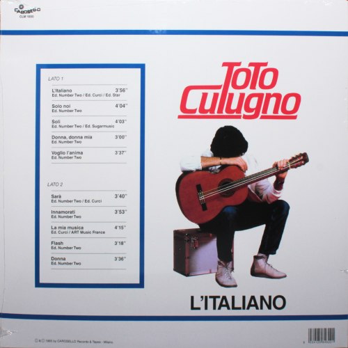 Виниловая пластинка Toto Cutugno - L'Italiano (Limited Edition)(LP)