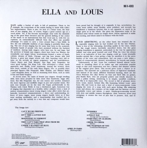 Виниловая пластинка ELLA FITZGERALD & LOUIS ARMSTRONG - ELLA AND LOUIS (Acoustic Sound`s) (180 GR)