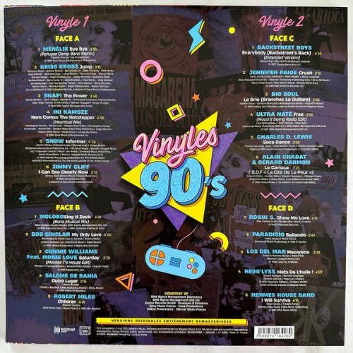 Виниловая пластинка VARIOUS ARTISTS - Vinyles 90's (Black Vinyl 2LP)