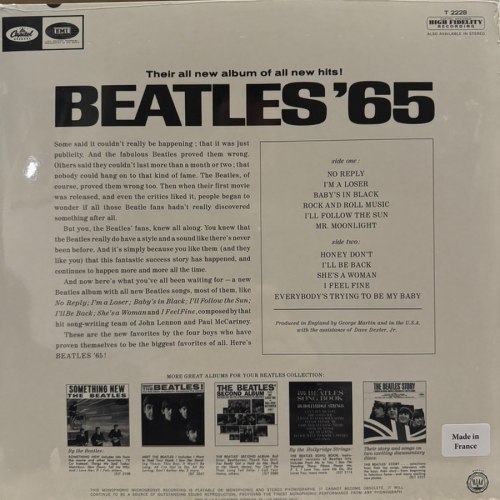 Виниловая пластинка BEATLES - Beatles '65 (LP)