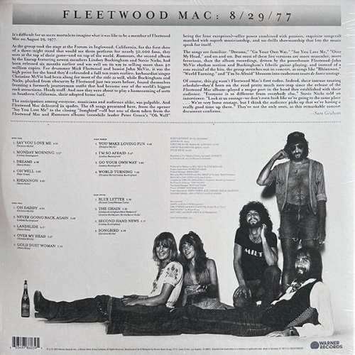 Виниловая пластинка FLEETWOOD MAC - Rumours Live (2LP)