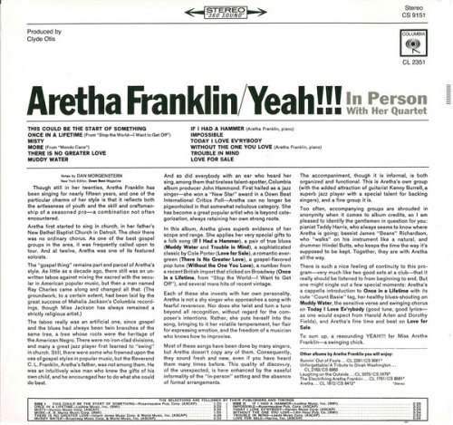 Виниловая пластинка ARETHA FRANKLIN - Yeah!! (Analogue)