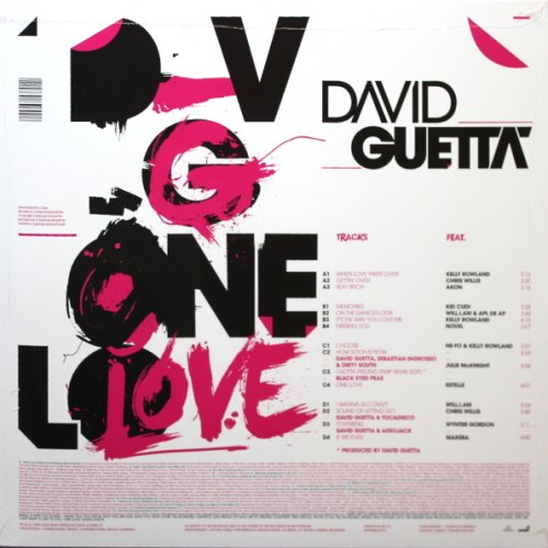 Виниловая пластинка DAVID GUETTA - ONE LOVE (2LP)