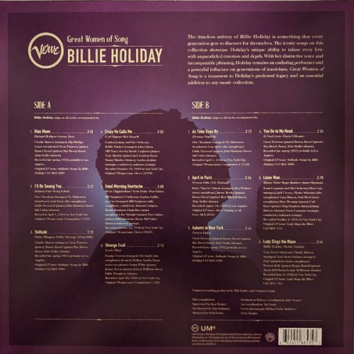 Виниловая пластинка Billie Holiday - Great Women Of Song (Black Vinyl LP)