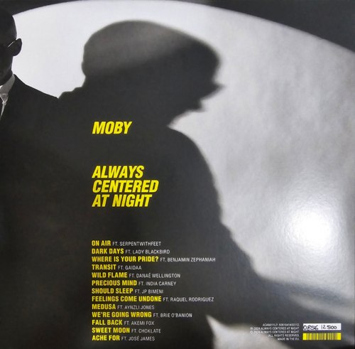 Виниловая пластинка MOBY - ALWAYS CENTERED AT NIGHT (LIMITED, 2 LP)