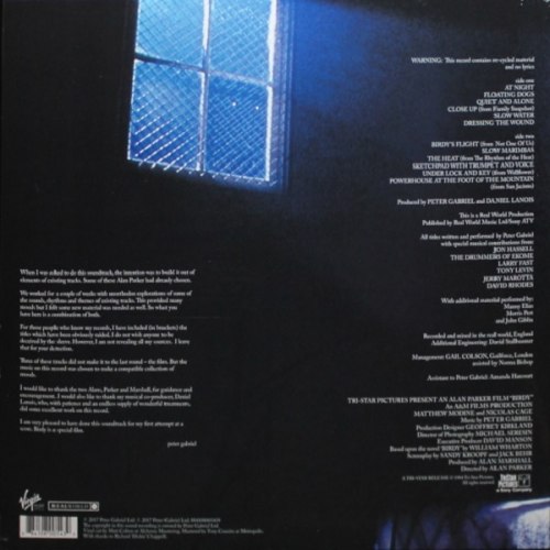 Виниловая пластинка PETER GABRIEL - Birdy (LP)