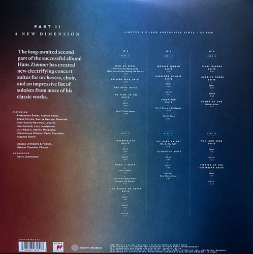 Виниловая пластинка Hans Zimmer - The World Of (A New Dimension) (Black Vinyl 3LP)