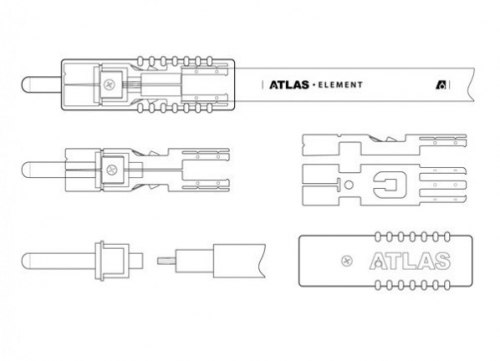 Кабель для сабвуфера Atlas Element Achromatic RCA Subwoofer (10м)