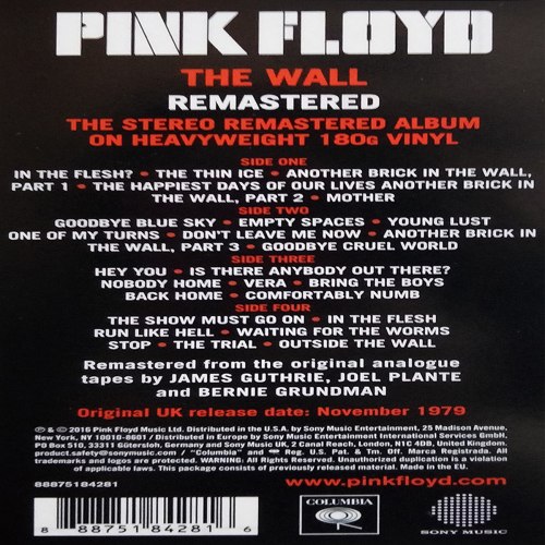 Виниловая пластинка PINK FLOYD - THE WALL (2 LP)
