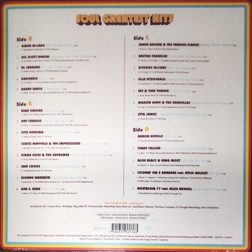 Виниловая пластинка VARIOUS ARTISTS - Soul Greatest Hits The Legendary Voices Of Soul Music