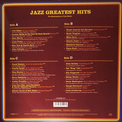 Виниловая пластинка VARIOUS ARTISTS - Jazz Greatest Hits (2LP)