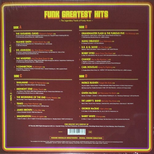Виниловая пластинка VARIOUS ARTISTS - Funk Greatest Hits — The Legendary Tracks Of Funky Music (2LP)