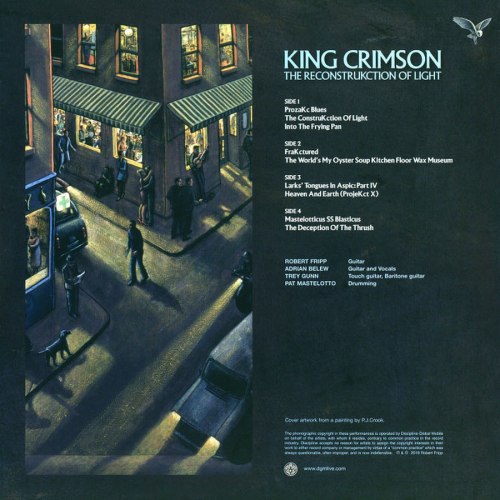 Виниловая пластинка King Crimson – The Reconstrukction Of Light (2LP) Виниловая пластинка King Crimson – The Reconstrukction Of Light (2LP)
