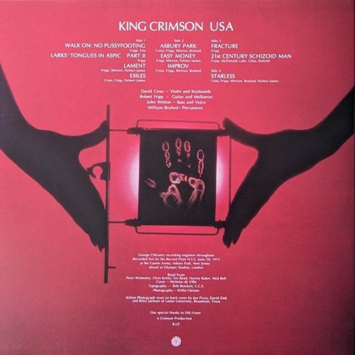 Виниловая пластинка King Crimson – USA (50th Anniversary Edition)(Coloured Vinyl)(2LP) Виниловая пластинка King Crimson – USA (50th Anniversary Edition)(Coloured Vinyl)(2LP)