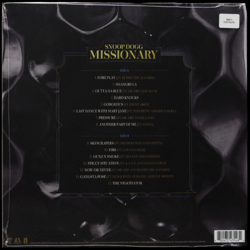 Виниловая пластинка Snoop Dogg - Missionary (coloured) Виниловая пластинка Snoop Dogg - Missionary (coloured)