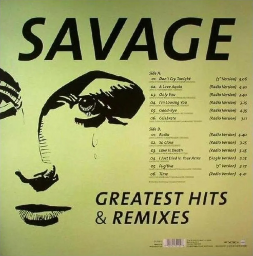 Виниловая пластинка SAVAGE - GREATEST HITS & REMIXES Виниловая пластинка SAVAGE - GREATEST HITS & REMIXES