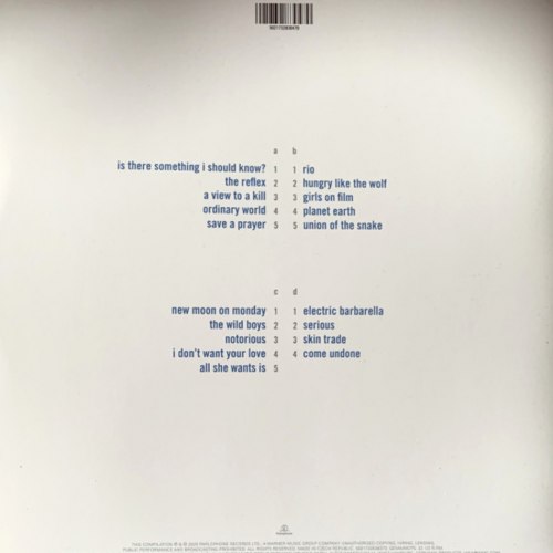 Виниловая пластинка DURAN DURAN - Greatest (2LP)