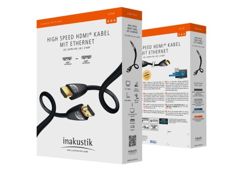 Кабели HDMI Inakustik HDMI Star 0.75m