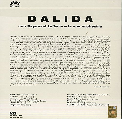 Виниловая пластинка DALIDA - Jolly Years 1959 - 1962 (Coloured Vinyl LP)