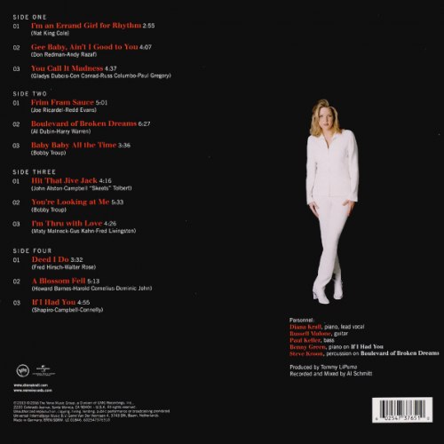 Виниловая пластинка DIANA KRALL - All For You (A Dedication To The Nat King Cole Trio)(2LP)