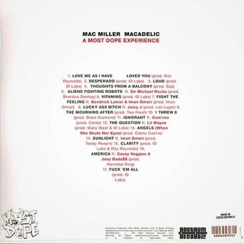 Виниловая пластинка Mac Miller — Macadelic (10th Anniversary Edition)(2LP)