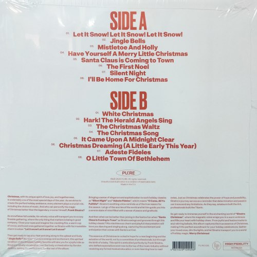 Виниловая пластинка FRANK SINATRA - Christmas Sinatra (Clear Vinyl)(LP)