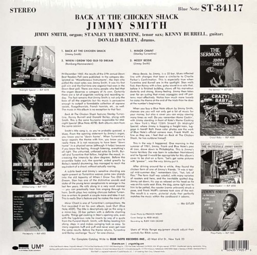 Виниловая пластинка The Incredible Jimmy Smith - Back At The Chicken Shack (LP)